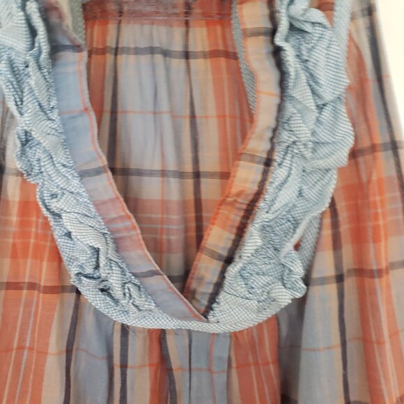 Anthropologie Willow and Clay Ruffled Boho Sleeveless Top - Picture 2 of 7